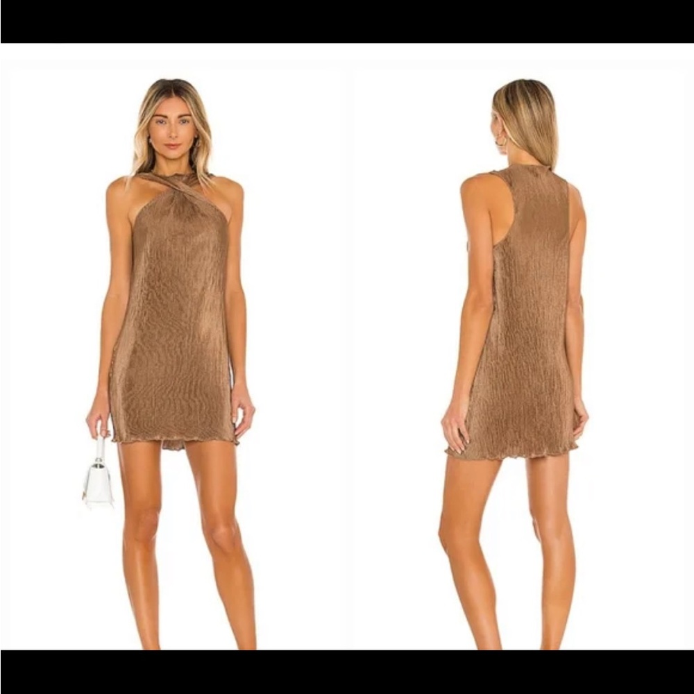 Song of Style Pluto Mini Dress in Brown